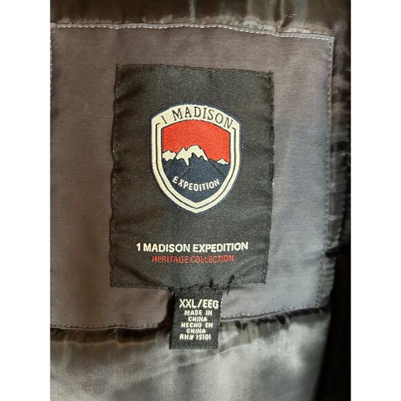 1 Madison Expedition Heritage Collection men’s grey Parka Jacket Coat Size XXL - Picture 3 of 16